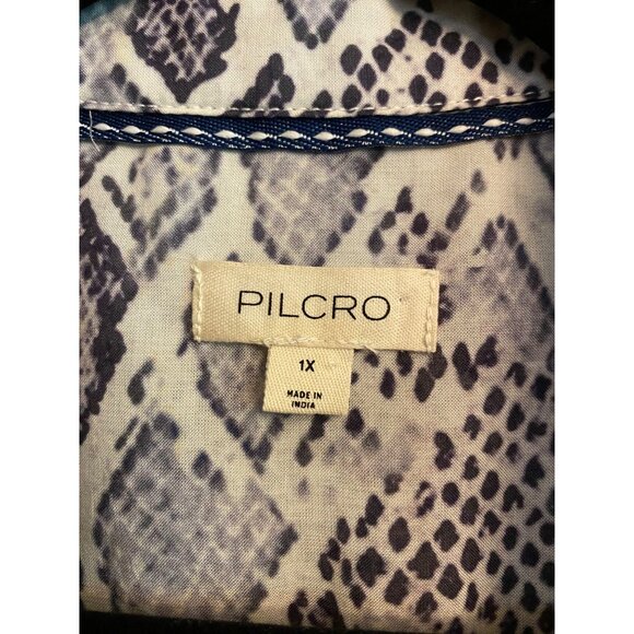 Anthropologie Snake Print Blouse - Picture 3 of 12